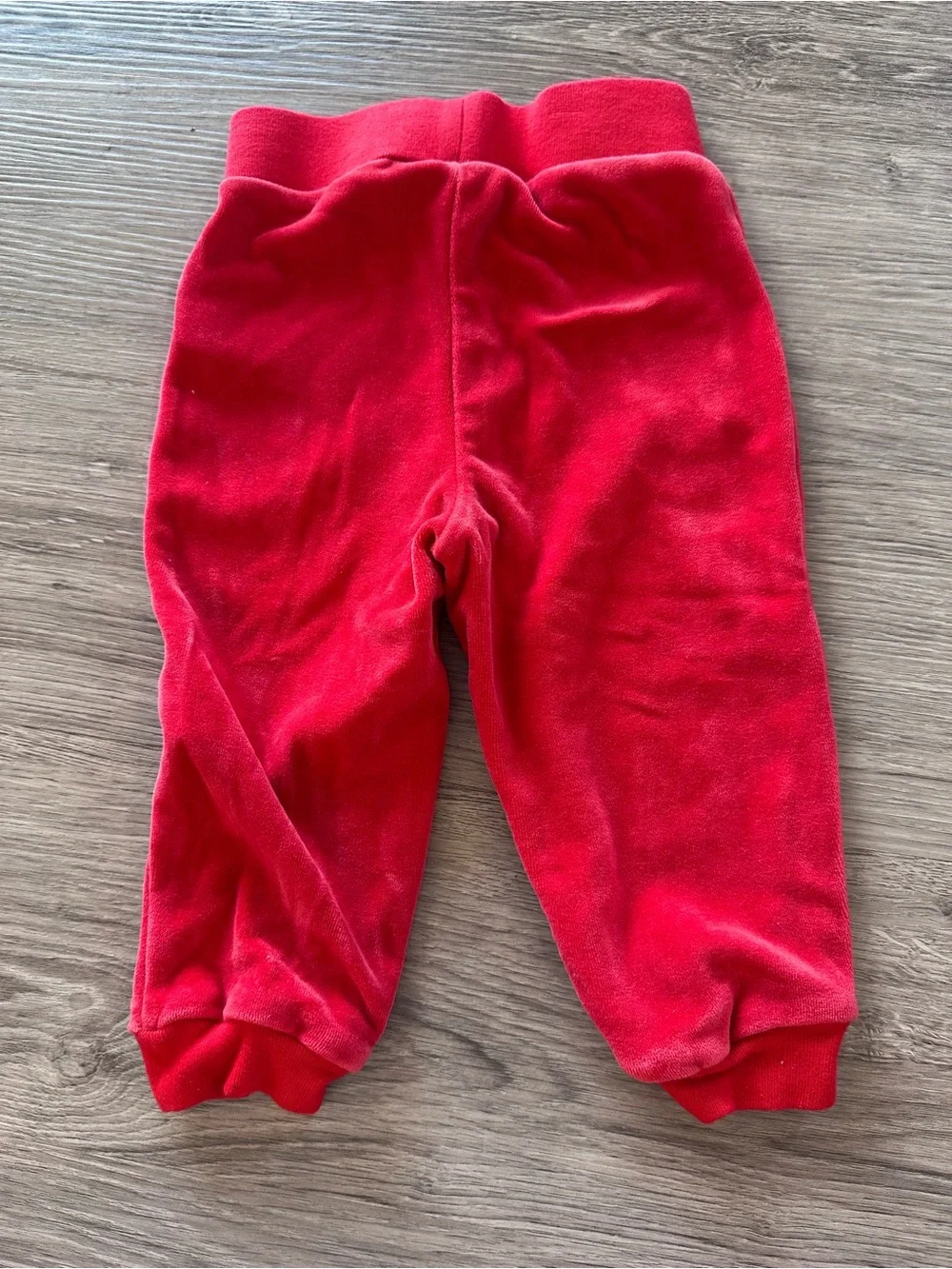Ralph Lauren Baby Girls Red Velour Set - 12 Months - EUC